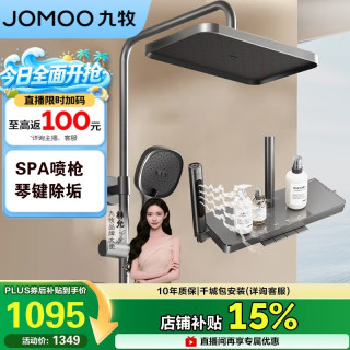 九牧 花洒套装琴键按摩喷枪除垢顶喷水愈精灵淋浴器36668-882/HBS-1