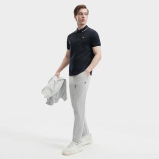 FILA 男装运动Polo衫男士时尚休闲基础舒适百搭翻领针织短袖上衣