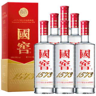 泸州老窖 国窖1573 经典装38度 500mL 6瓶 低度原箱（如复购价格可低至3725.06元。）