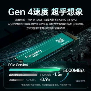 梵想 P661 PCIe4.0x4 M.2接口 SSD固态硬盘