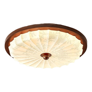 ARROW箭牌 中古风吸顶灯 Ra97高显指 胡桃木色 52cm 64W