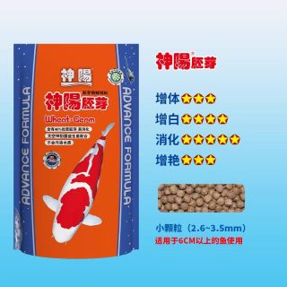 神阳 锦鲤饲料金鱼饲料不浑水鱼粮增色增艳增体颗粒易消化鱼食