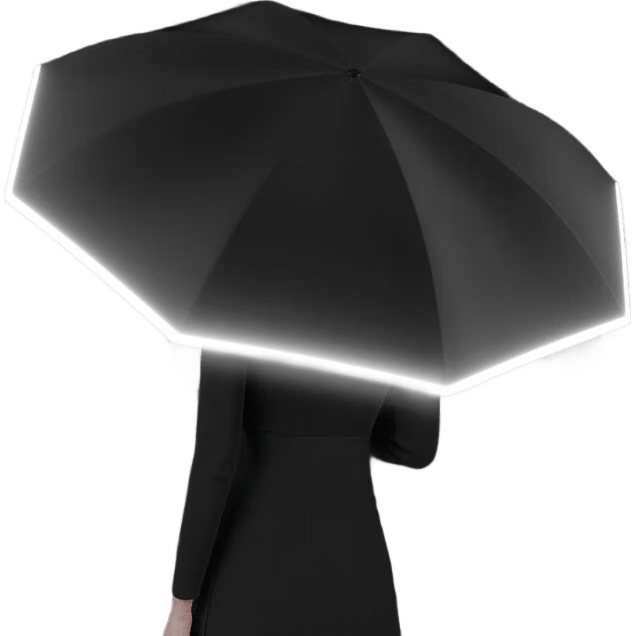 左都 反向雨伞 长柄双层抗风 加大双人 晴雨伞