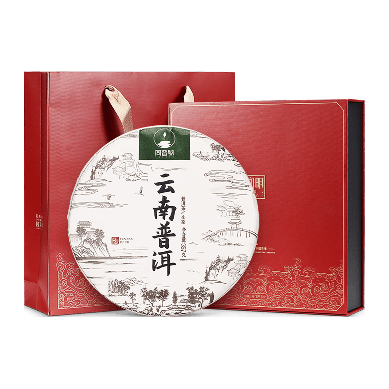 宫明 2019年勐海古树普洱生茶 357g 礼盒装