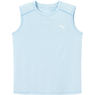 PUMA 儿童针织背心马甲 吸湿速干 粉蓝 165