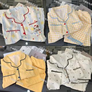 乔丽婭 春秋季睡衣女两件套家居服新品卡通睡衣套装