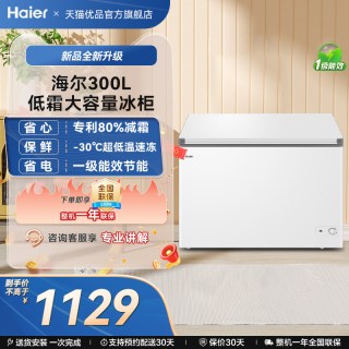 海尔 【新品】海尔300升家用两用冷冻小型冰箱冰柜大容量商用冷藏冷柜