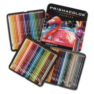 Prismacolor 柔芯72色油性彩铅大师级套装 木质彩色铅笔