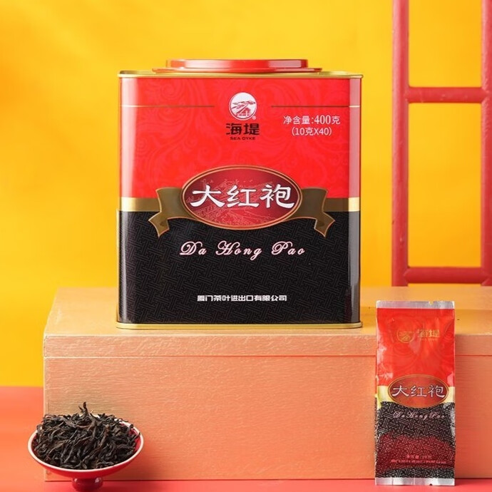 海堤 大红袍茶叶 AT111 足火浓香型 400g 乌龙茶