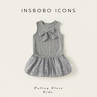 insbobo 女童连衣裙2026新款夏薄款儿童公主裙洋气生日礼服纱裙宝宝裙子潮