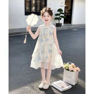 诺佳微淇 女童新中式连衣裙夏季2026新款儿童国风裙子女大童夏装汉服公主裙