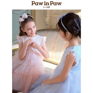 Paw in Paw PawinPaw卡通小熊童装25年春夏新款女童网纱连衣裙浪漫公主裙