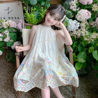 神奇童年 女童夏连衣裙2025新款女孩超好看公主裙海边度假沙滩裙儿童裙子薄