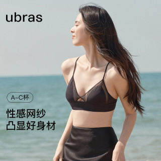 Ubras 天鹅颈镂空网纱美背文胸罩 文胸*1