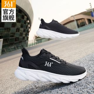 百亿补贴：361° 男鞋运动鞋2024夏季网面透气跑步鞋男款超轻软底休闲跑鞋