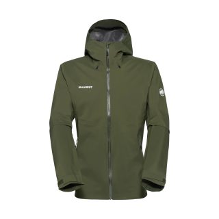 MAMMUT 男士轻量防水硬壳连帽夹克 户外徒步登山运动冲锋衣外套