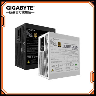 技嘉 UD1000W/850W白色台式电脑ATX3.0主机电源PCIE5.0全模组游戏