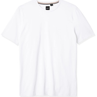 HUGO BOSS BOSS 男式 时尚T恤 tiburt 短袖圆领T恤 圆领 短袖 标准版型 WhiteWhite Medium