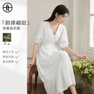 DUIBAI AN大码系列 女士度假风V领连衣裙 2026