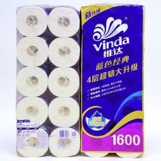 百亿补贴：维达 蓝色经典系列 卷纸 4层160g10卷