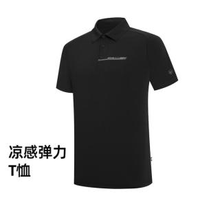 诺诗兰 盘林男式翻领短袖T恤男士夏季户外运动翻领半袖上衣