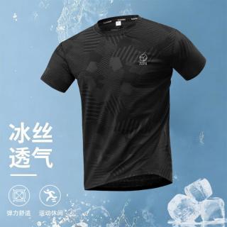 WHOLE EARTH 夏季26男士户外圆领短袖t恤运动薄款跑步休闲上衣