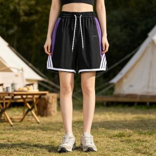 PPGE 26新款女款户外拼接运动短裤高腰显瘦百搭休闲宽松防走光裤子