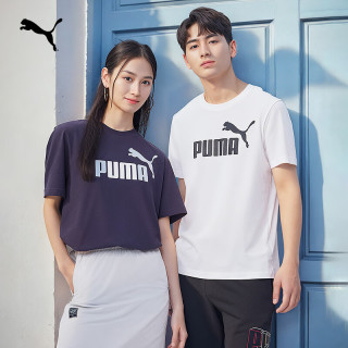 PUMA 纯棉宽松粉色短袖T恤 688958 白-02 L