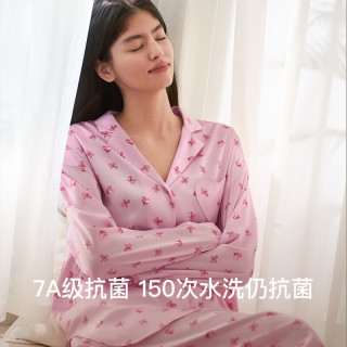 Ubras 睡衣女士高端睡衣家居家服男 短袖短裤-粉色甜心 M