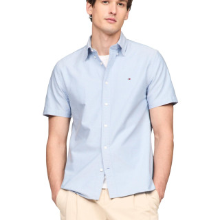 TOMMY HILFIGER 男士短袖牛津衬衫 常规版型系扣衬衫