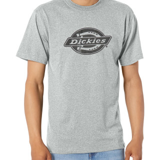 Dickies 男式 时尚T恤 短袖加重标志T恤 圆领 短袖 宽松版型 Heather Gray XX-Large Tall