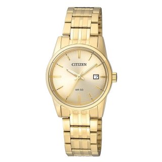 CITIZEN 女士石英表 EU6002-51P 金色