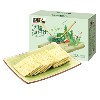 好吃点 低糖海苔饼干 礼盒装 整箱