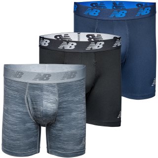 new balance 男士平角内裤 6英寸 3条装