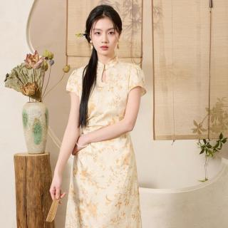 三彩 春夏款 女士桑蚕丝连衣裙 M