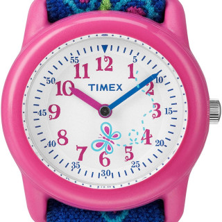 TIMEX 女童石英手表 弹力表带 防水易读表盘