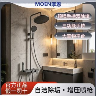 百亿补贴：摩恩 自清洁 淋浴花洒套装