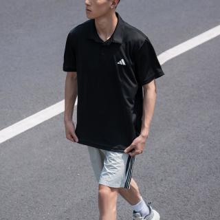 adidas 夏季款网球男装翻领短袖上衣休闲透气户外时尚跑步运动Polo衫