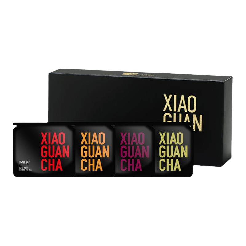 小罐茶 4味尝鲜品鉴礼盒 8g*4袋 大红袍金骏眉茉莉花滇红