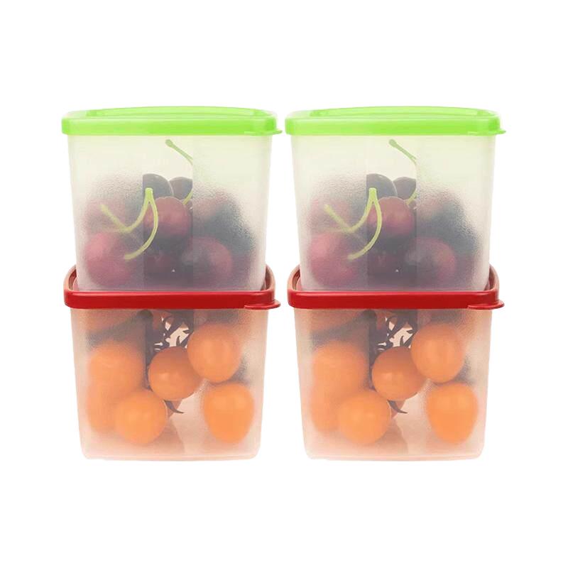 特百惠 食品级密封保鲜盒 方形冷藏便当盒