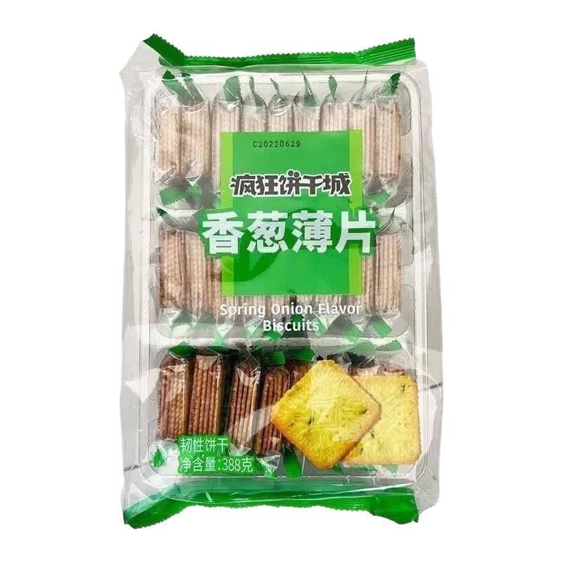 伟龙 香葱薄饼 388g/袋 饼干