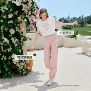 香影 工装阔腿裤女2026夏季高腰宽松裤子