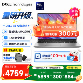 戴尔 Pro灵越DC15250 15.6英寸笔记本电脑轻薄本女大学生家用学习网课商务办公本