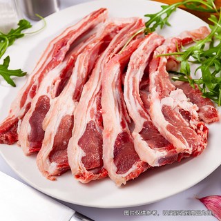 东来顺 新鲜生羊排带骨肋排条 1200g
