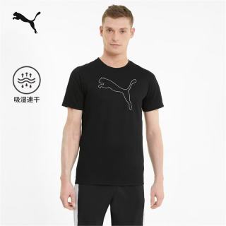 PUMA 吸湿速干 男士运动上衣 黑色-01 XL (185/104A)