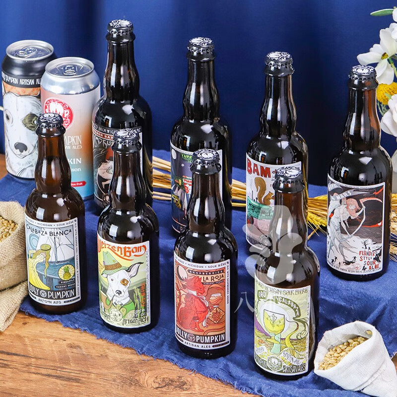 Chérie乔利 南瓜斑点狗过桶酸世涛精酿啤酒 375ml
