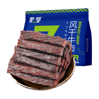 蒙都 风干牛肉干 原味 600g 休闲零食