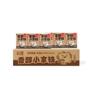 88VIP：永璞 香醇小拿铁丝滑原味咖啡200ml*24盒生巧风味严选配方冰镇口感