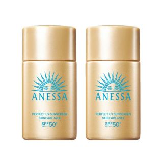 百亿补贴：安耐晒 ANESSA安热沙防晒霜智感小金瓶20ml*2防水旅行必备通勤