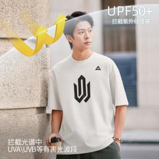 匹克 维金斯速干防晒T恤圆领短袖男夏季新款运动健身美式休闲上衣